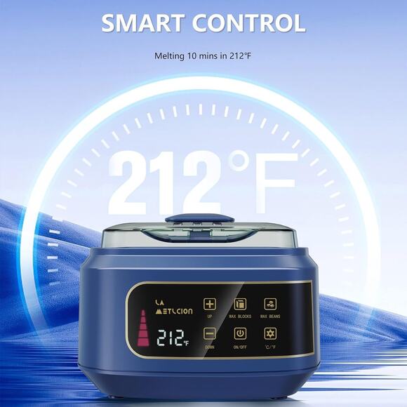 Smart Waxing Kit Wax Warmer For Hair Removal With Digital Display, 4.41lbs/2kg H - Picture 6 of 7